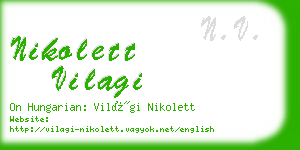 nikolett vilagi business card